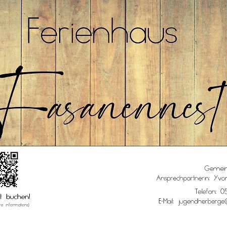 Ferienhaus Fasanennest Uelsen エクステリア 写真